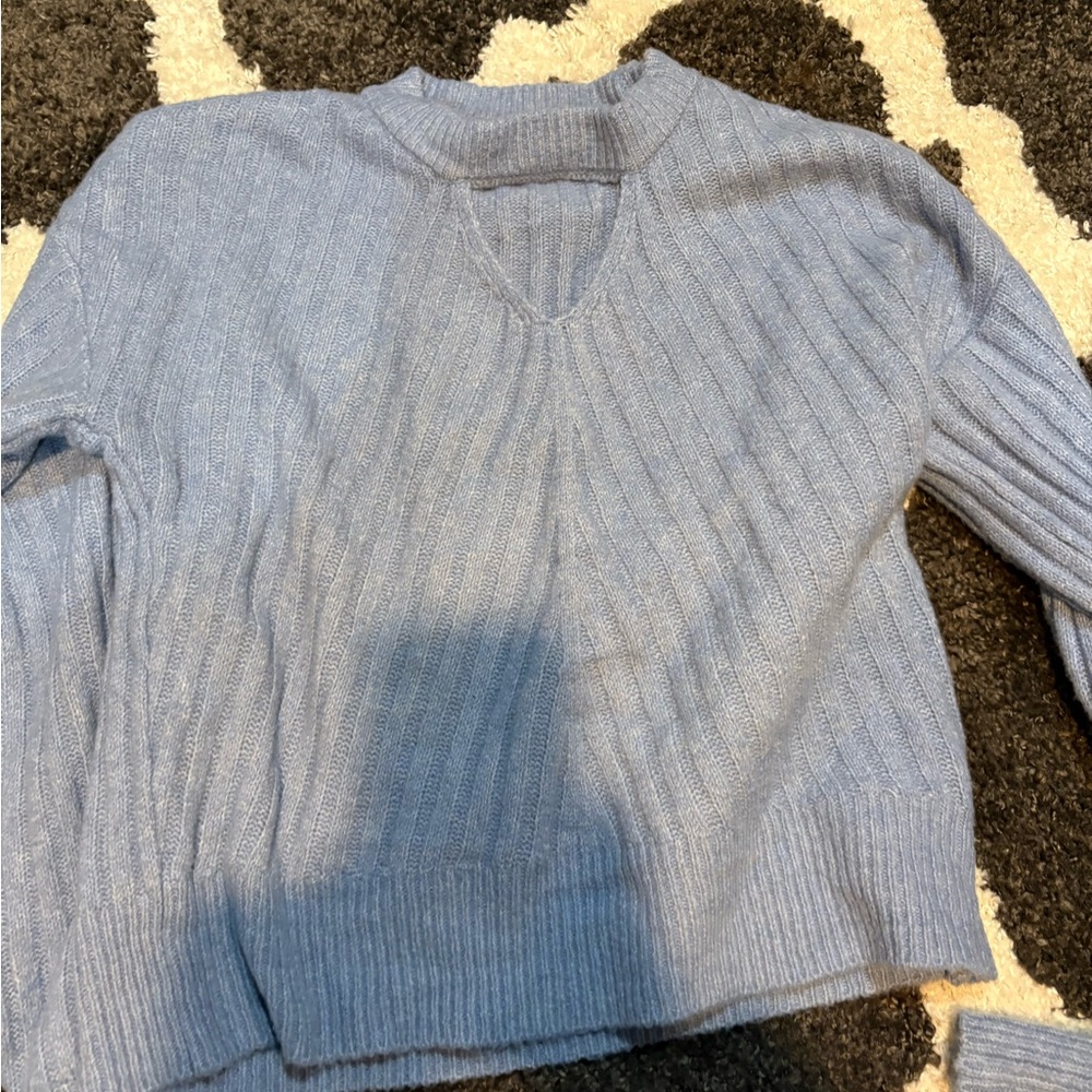 Kohl's Light Blue V-Neck Sweater